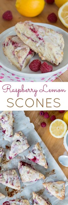 Raspberry Lemon Scones