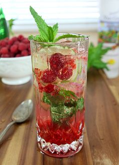 Raspberry Vodka Mojito