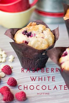 Raspberry White Chocolate Muffins