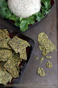 Raw Avocado and Golden Flax Crackers