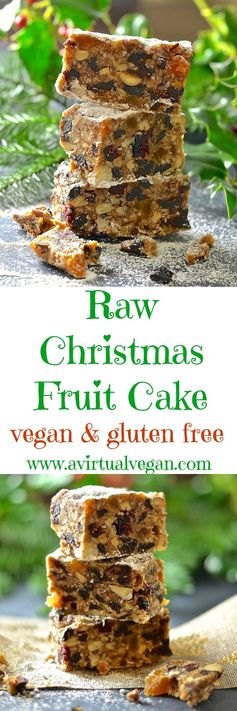 Raw Christmas Fruit Cake