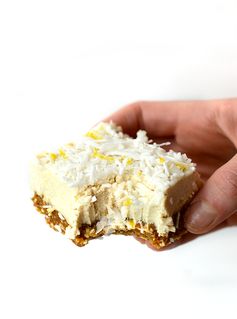 Raw Lemon Coconut Bars