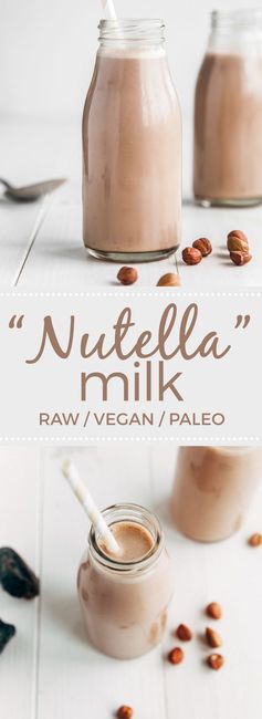 Raw Nutella Milk