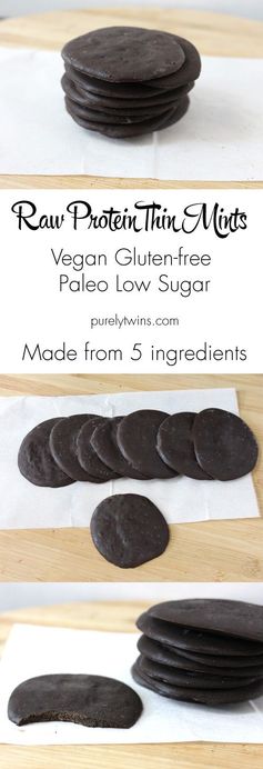 Raw protein thin mints (gluten-free, low sugar, vegan