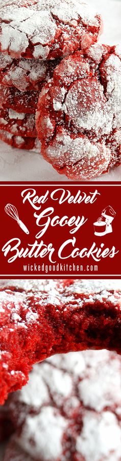 Red Velvet Gooey Butter Cookies – Best Ever (from scratch!