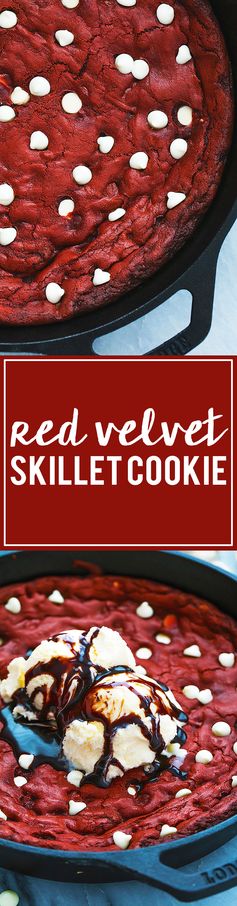 Red Velvet Skillet Cookie