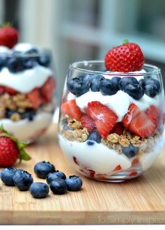 Red White and Blue Parfaits