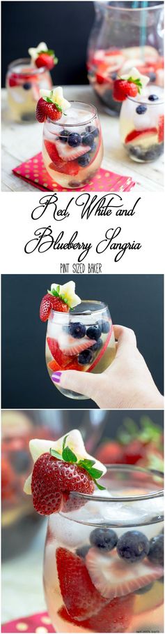 Red, White and Blueberry Sangria