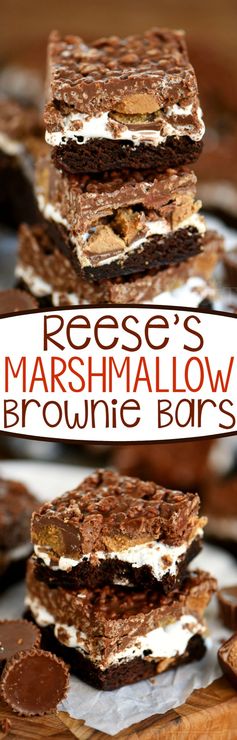 Reese's Marshmallow Brownie Bars