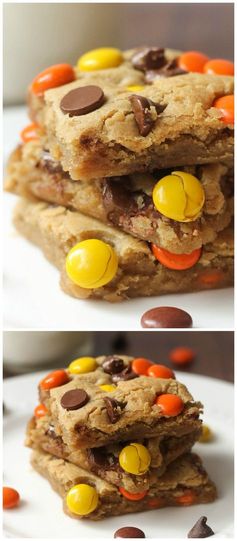 Reeses Pieces Blondies