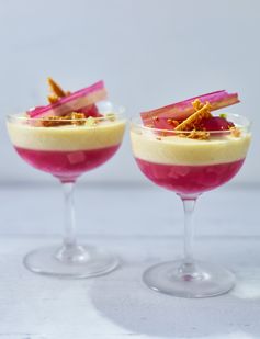 Rhubarb and custard