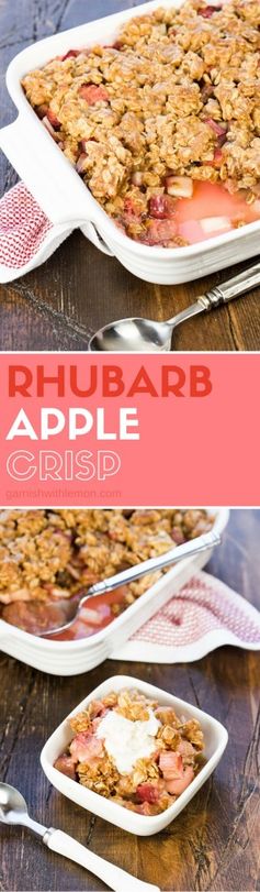 Rhubarb Apple Crisp