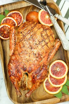 Roast Duck with Blood Orange-Lillet Sauce