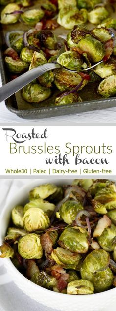 Roasted Brussels Sprouts with Bacon