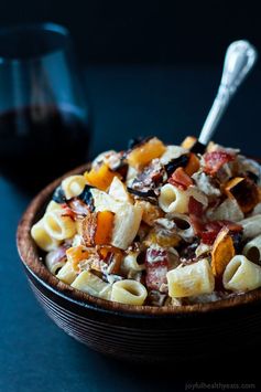 Roasted Butternut Squash Creamy Goat Cheese Pasta