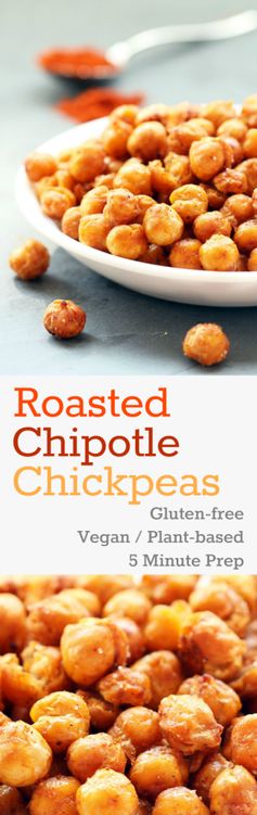 Roasted Chipotle Chickpeas (Gluten-free, Vegan / Plant-based
