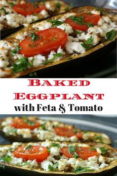 Roasted Eggplant with Tomato and Feta