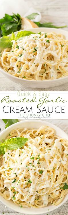 Roasted Garlic Cream Sauce