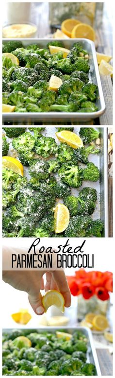 Roasted Lemon Parmesan Broccoli