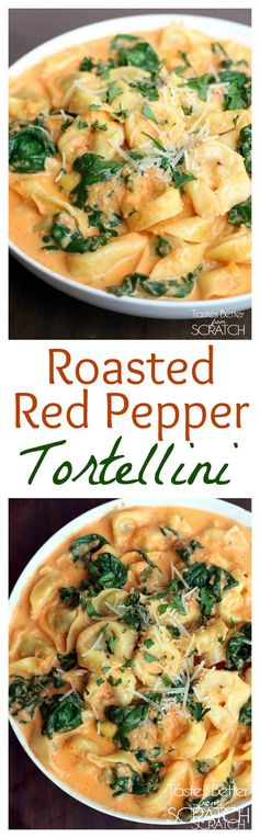 Roasted Red Pepper Tortellini Pasta