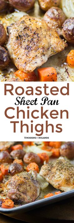 Roasted Sheet Pan Chicken Thighs