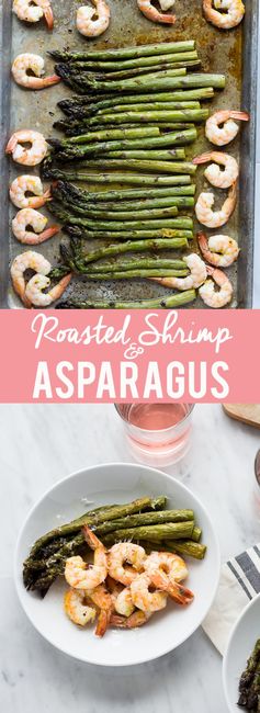 Roasted Shrimp and Asparagus