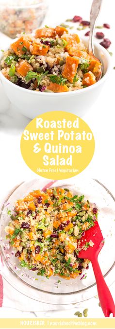 Roasted Sweet Potato Quinoa Salad with Zesty Lime Dressing