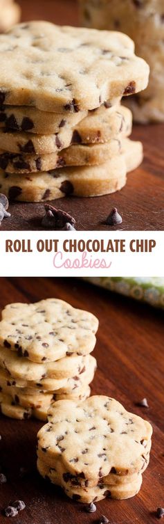 Roll-out chocolate chip cookies