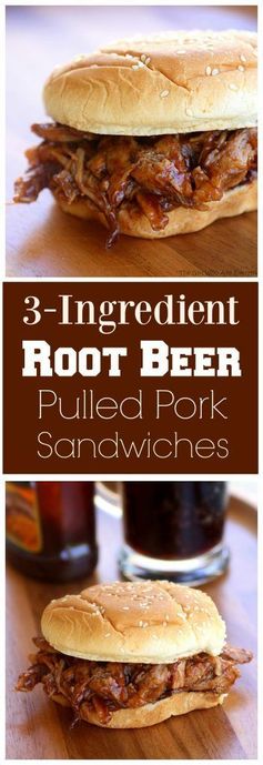 Root Beer Pulled Pork Sandwiches