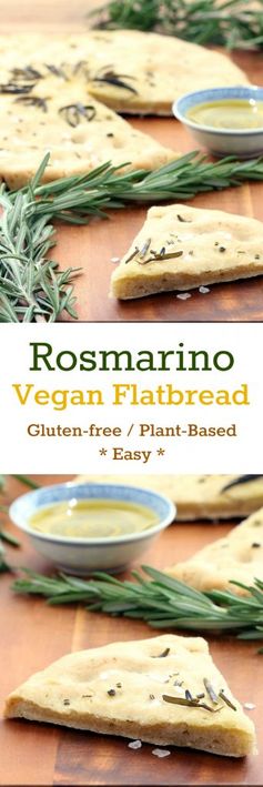 Rosmarino Vegan Flatbread (Gluten-free, Plant-based, Easy