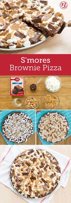 S’mores Brownie Pizza