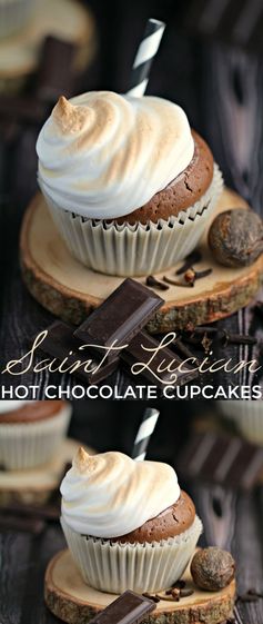 Saint Lucian Hot Chocolate Cupcakes