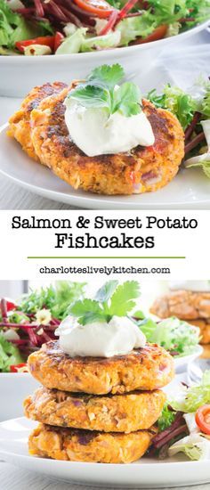 Salmon and sweet potato fishcakes