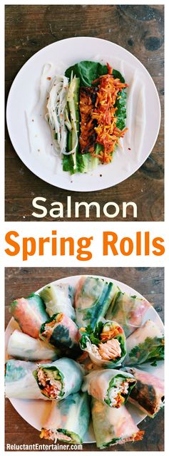 Salmon Spring Rolls