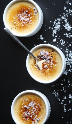 Salted butterscotch creme brûlée