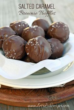 Salted Caramel Brownie Truffles