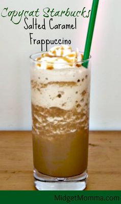 Salted Caramel Frappuccino Starbucks Drink Copycat