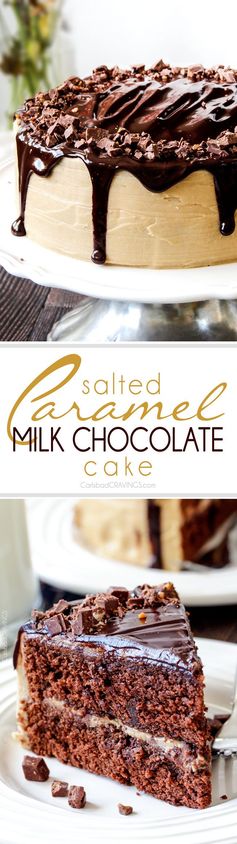 Salted Caramel Milk Chocolate Cake