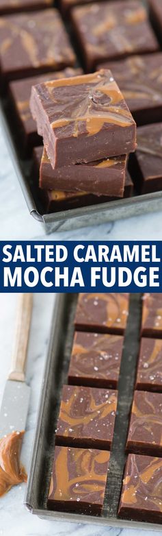 Salted Caramel Mocha Fudge