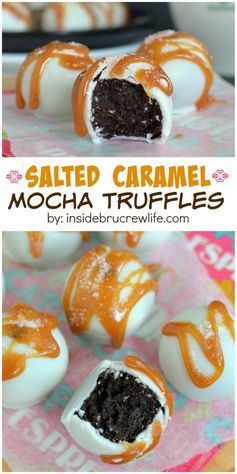 Salted Caramel Mocha Truffles