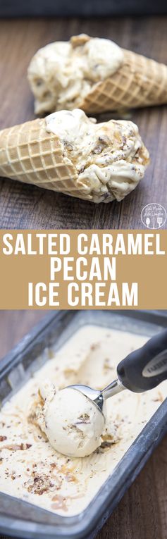 Salted Caramel Pecan Ice Cream