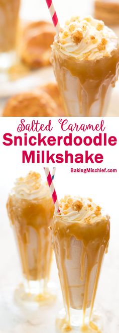 Salted Caramel Snickerdoodle Milkshake