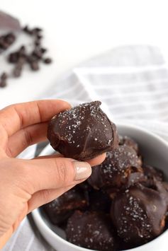 Salted Chocolate-Covered Almond Butter Balls