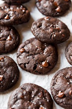 Salted Dark Chocolate Cookies