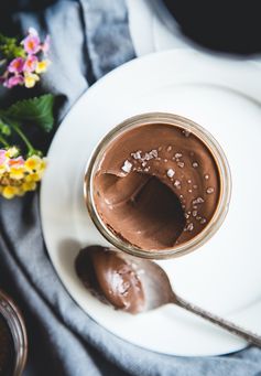 Salted Dark Chocolate Pots de Crème