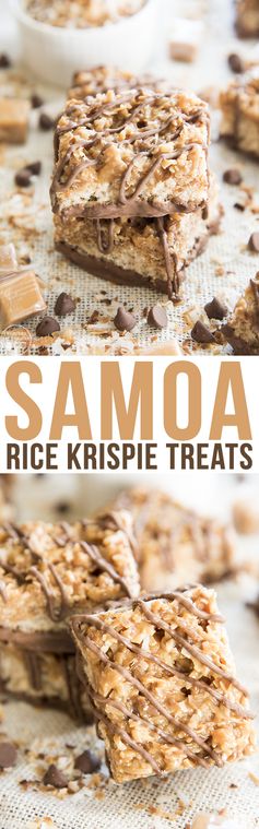 Samoa Rice Krispie Treats