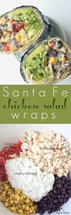 Santa Fe Chicken Salad Wraps