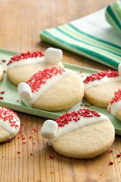 Santa Hat Cookies