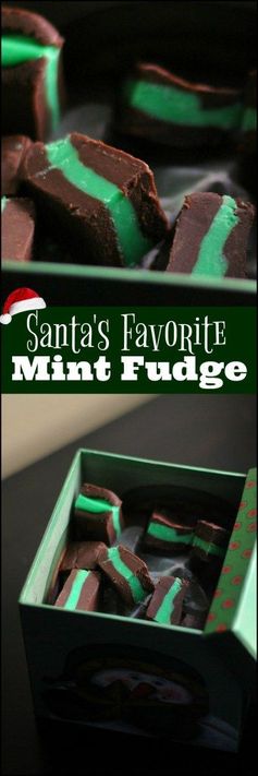 Santa’s Favorite Mint Fudge