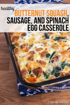 Sausage and Butternut Squash Breakfast Casserole